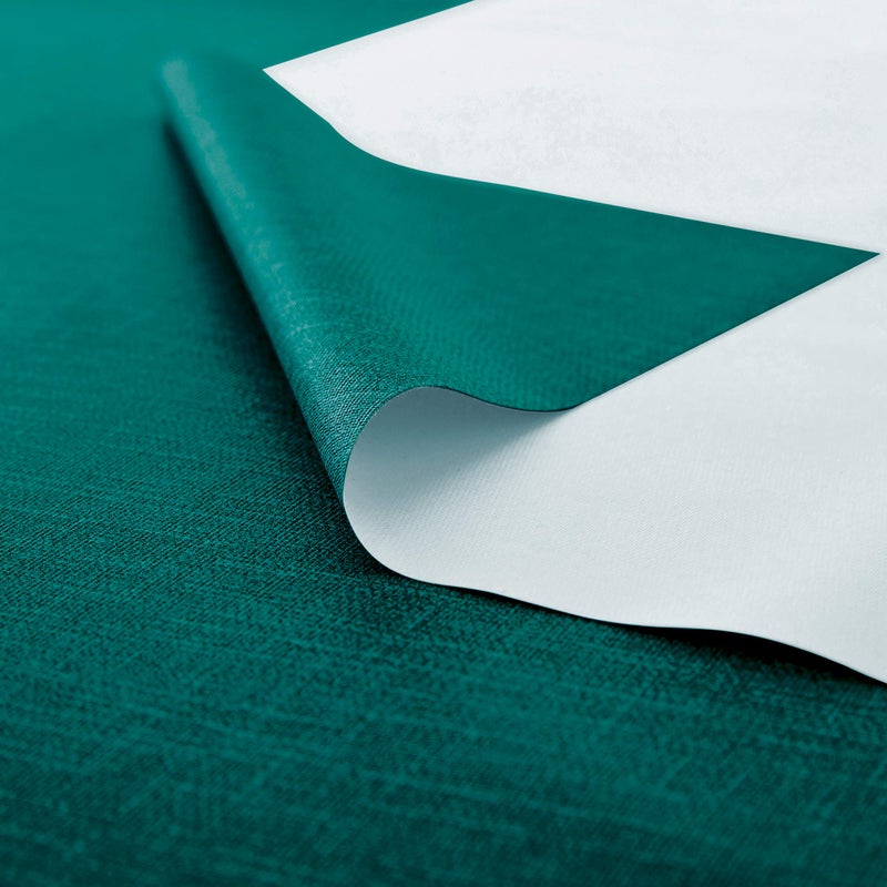 NLMUVW Teal Vinyl Tablecloth for Rectangle, Heavy Duty PVC Table Cloth Wipe Clean Waterproof Table Cover for Kitchen Dining Picnic, 54 x 78 Inch - Image 4